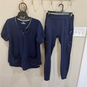 Navy blue Scrub Set